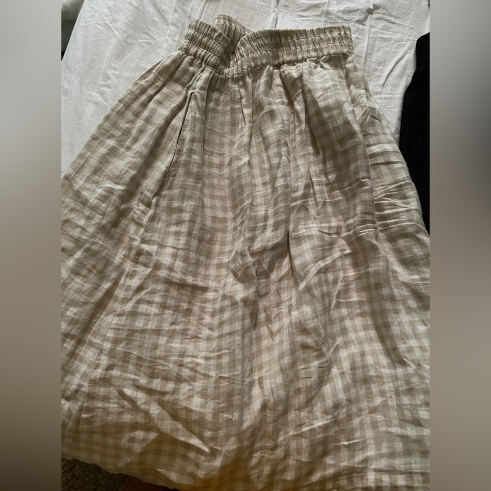 NPL lightweight sand gingham sion Med.